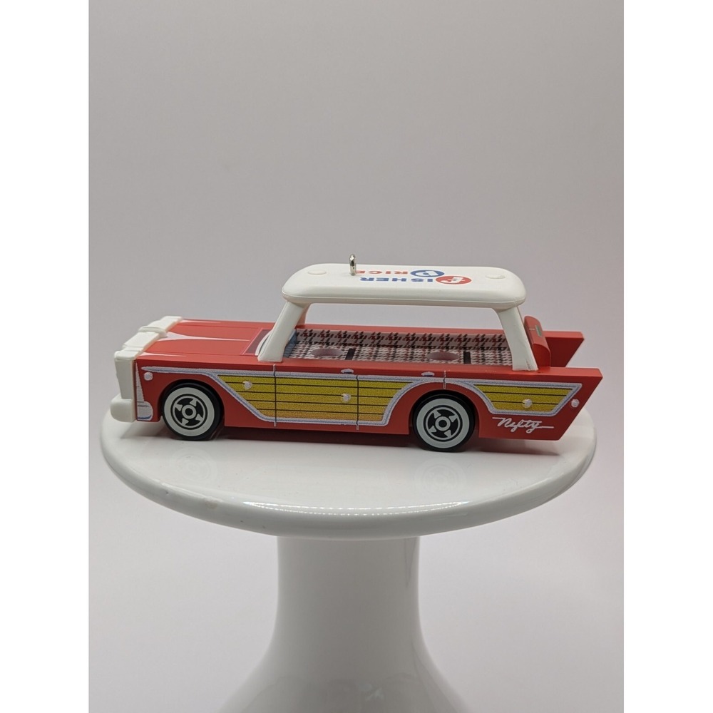 Hallmark Keepsake Ornament 2024 Fisher Price Nifty Station Wagon Ornament - Picture 3 of 16